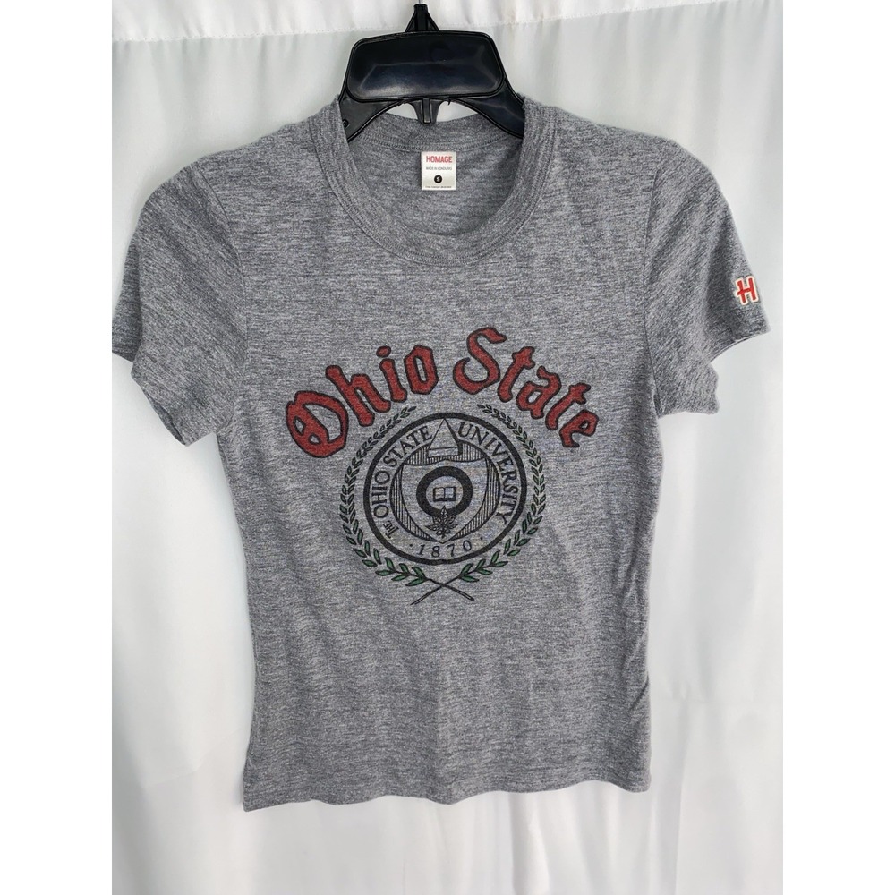 Homage Ohio State Buckeyes University Crest Shirt Womens Small